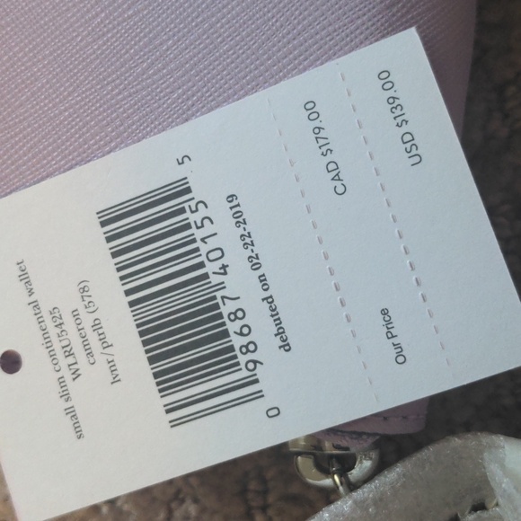KATE SPADE ♠️ Cameron Small Slim Continental Wallet NWT - Picture 4 of 9